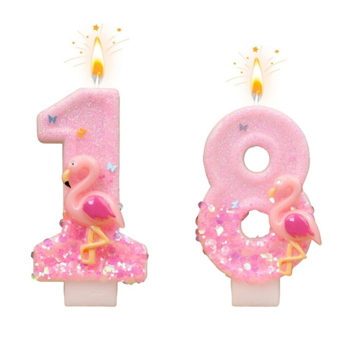 Unity Candle Set - Yeni 0-9 Numaralı Doğum Günü Mumları