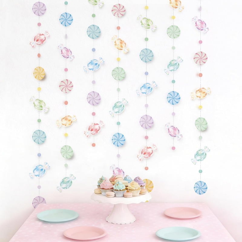 Wedding/Event Supply Store - Candyland Parti Süslemeleri Şeker Çelenkleri Lolipop