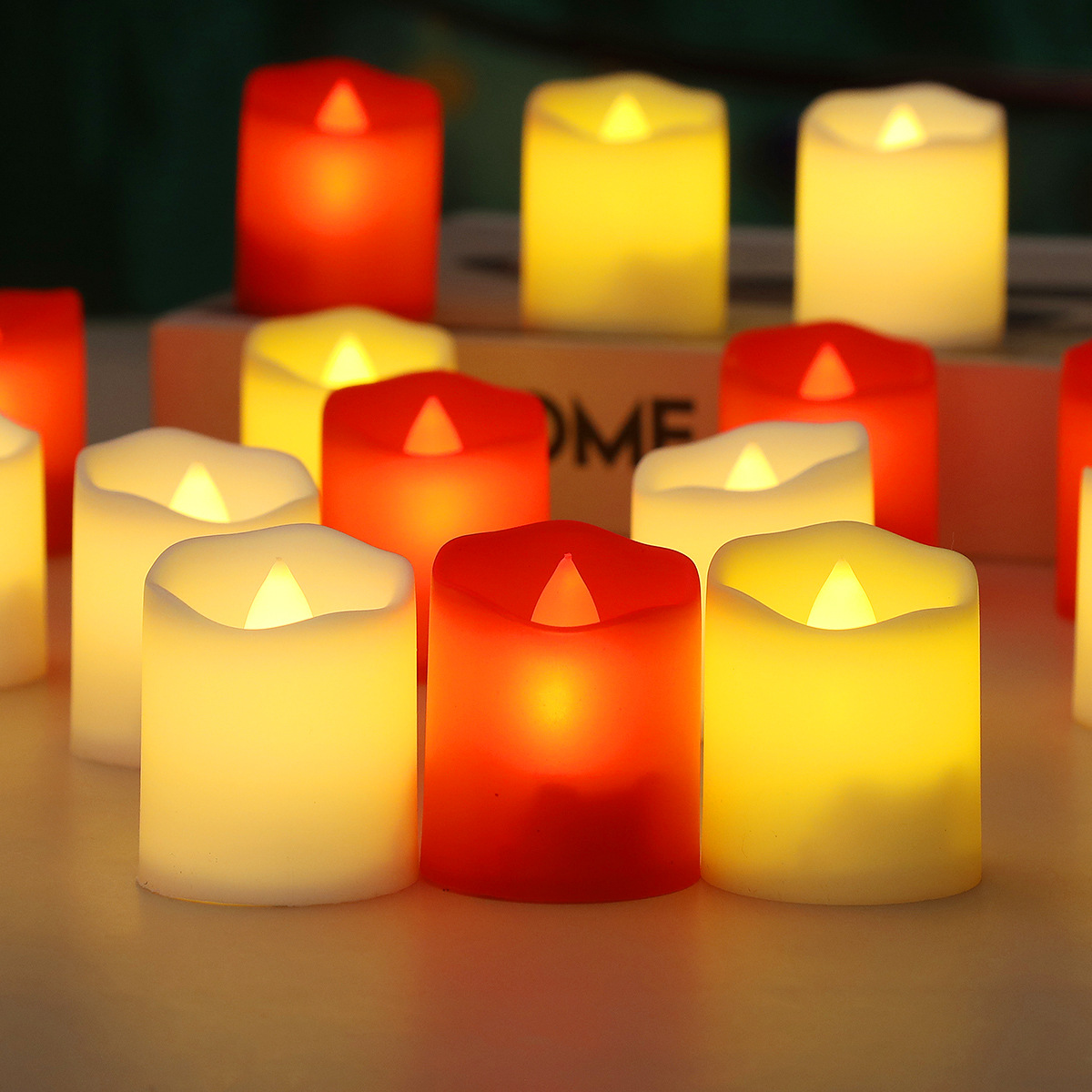 Unity Candle Set - LED elektronik mum ışığı, sallanan simüle