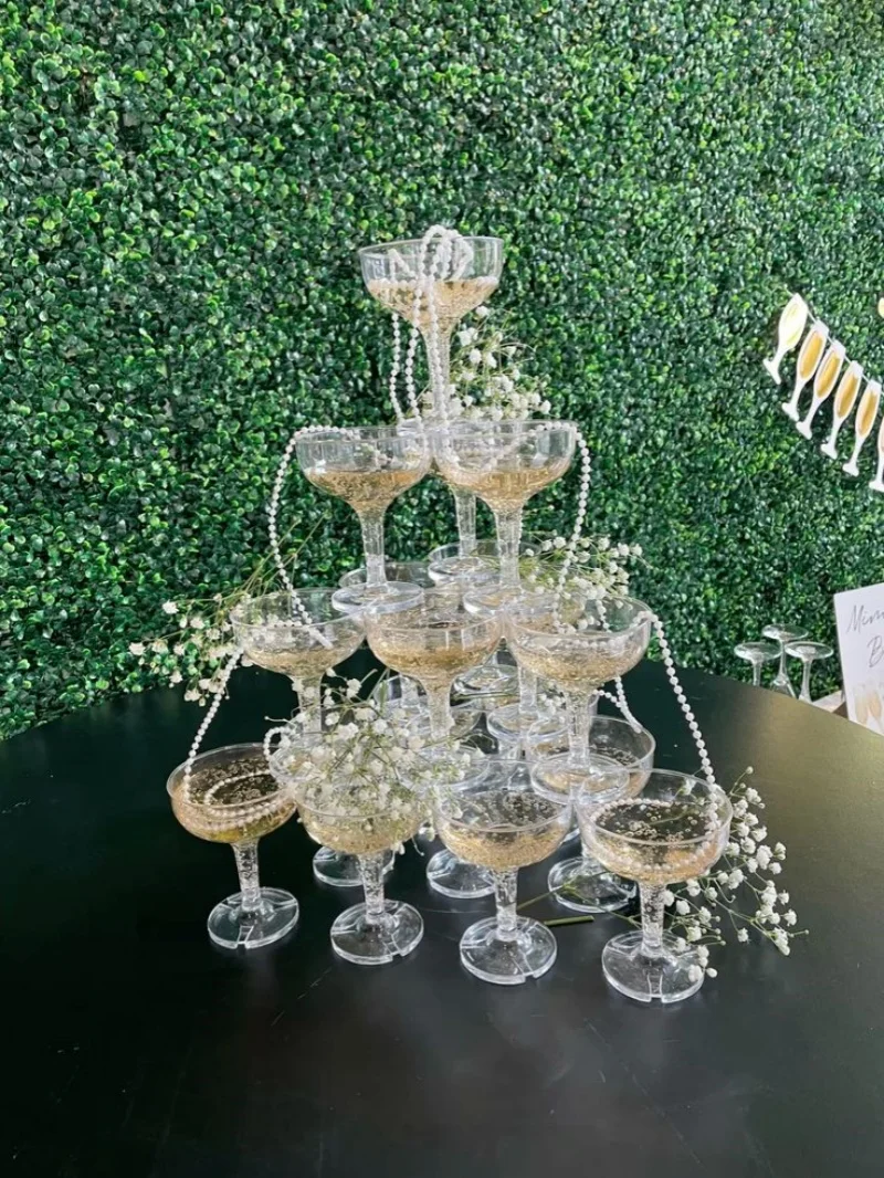 20-60 adet akrilik şampanya ku - Champagne Tower Set incelemesi ve fiyatı