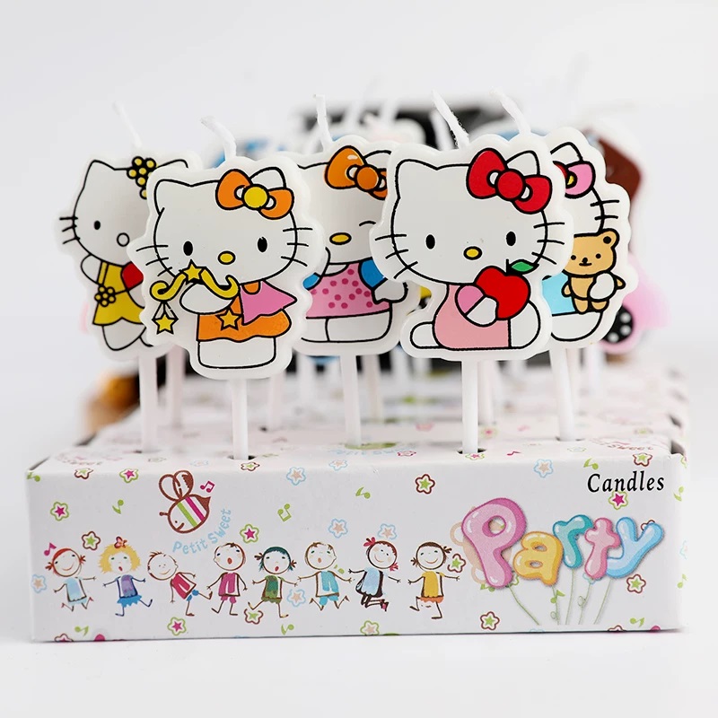 5 adet/takım Kawaii HelloKitty - Unity Candle Set incelemesi ve fiyatı