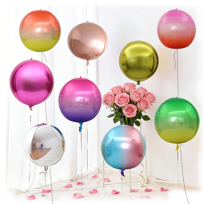 5 adet 10 18 22 inç 4D yuvarla - Wedding/Event Supply Store incelemesi ve fiyatı