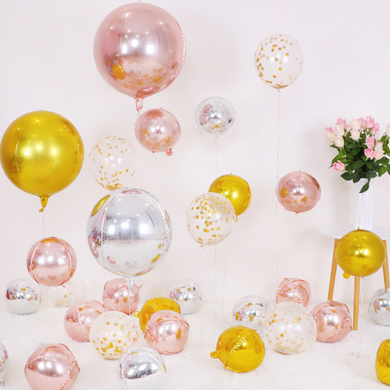5 adet 10 18 22 inç 4D yuvarla - Wedding/Event Supply Store incelemesi ve fiyatı
