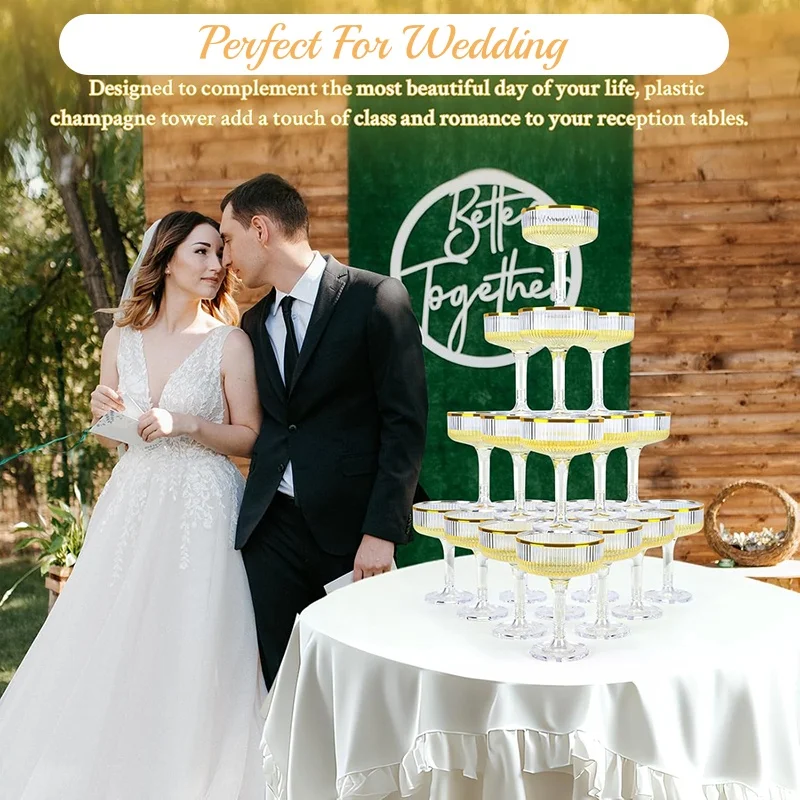 4-6 Katlı Akrilik Şampanya Kul - Champagne Tower Set incelemesi ve fiyatı