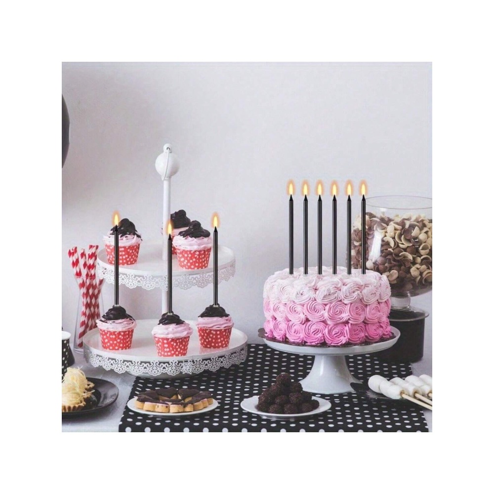 24 adet Metalik Mum Uzun Yeşil - Unity Candle Set incelemesi ve fiyatı