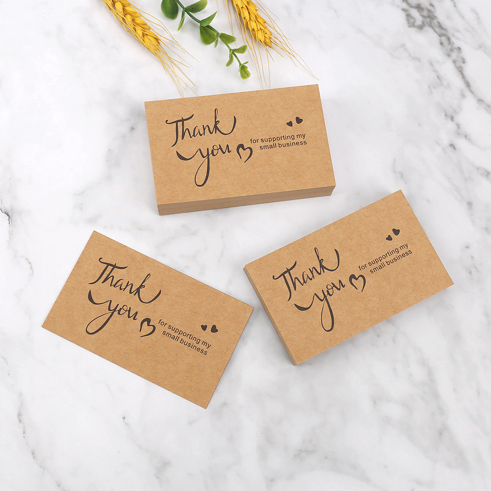 50 adet Teşekkür Kartları Kraf - Wedding/Event Supply Store incelemesi ve fiyatı