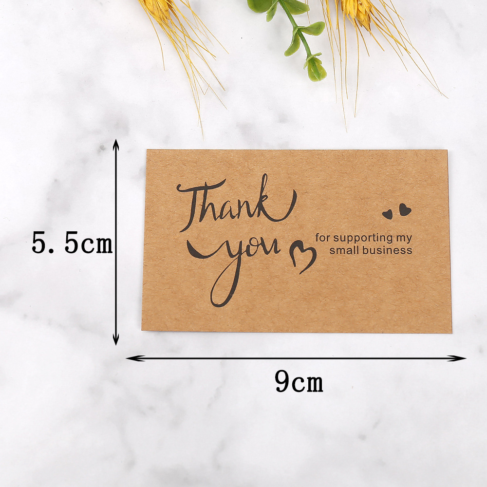 50 adet Teşekkür Kartları Kraf - Wedding/Event Supply Store incelemesi ve fiyatı