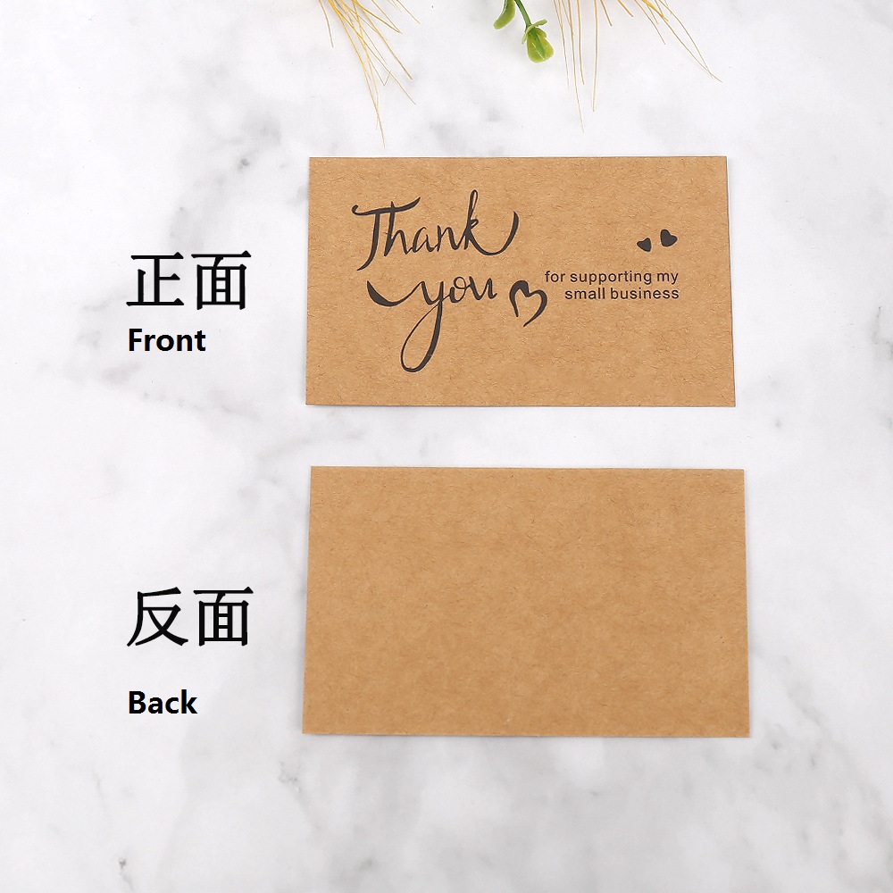 50 adet Teşekkür Kartları Kraf - Wedding/Event Supply Store incelemesi ve fiyatı