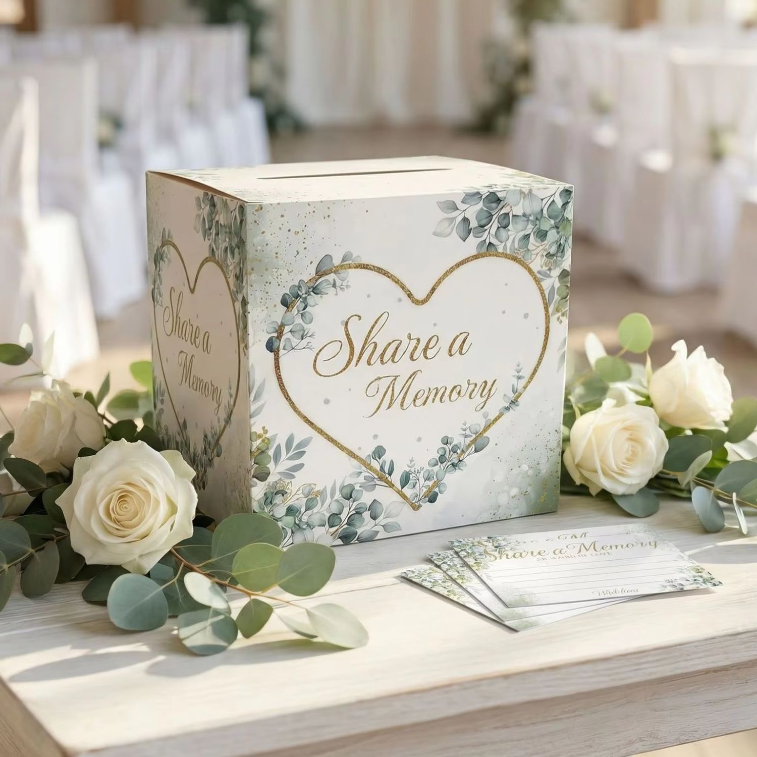 Beyaz Çiçekli Düğün Kart Kutus - Wedding Supply.Box incelemesi ve fiyatı