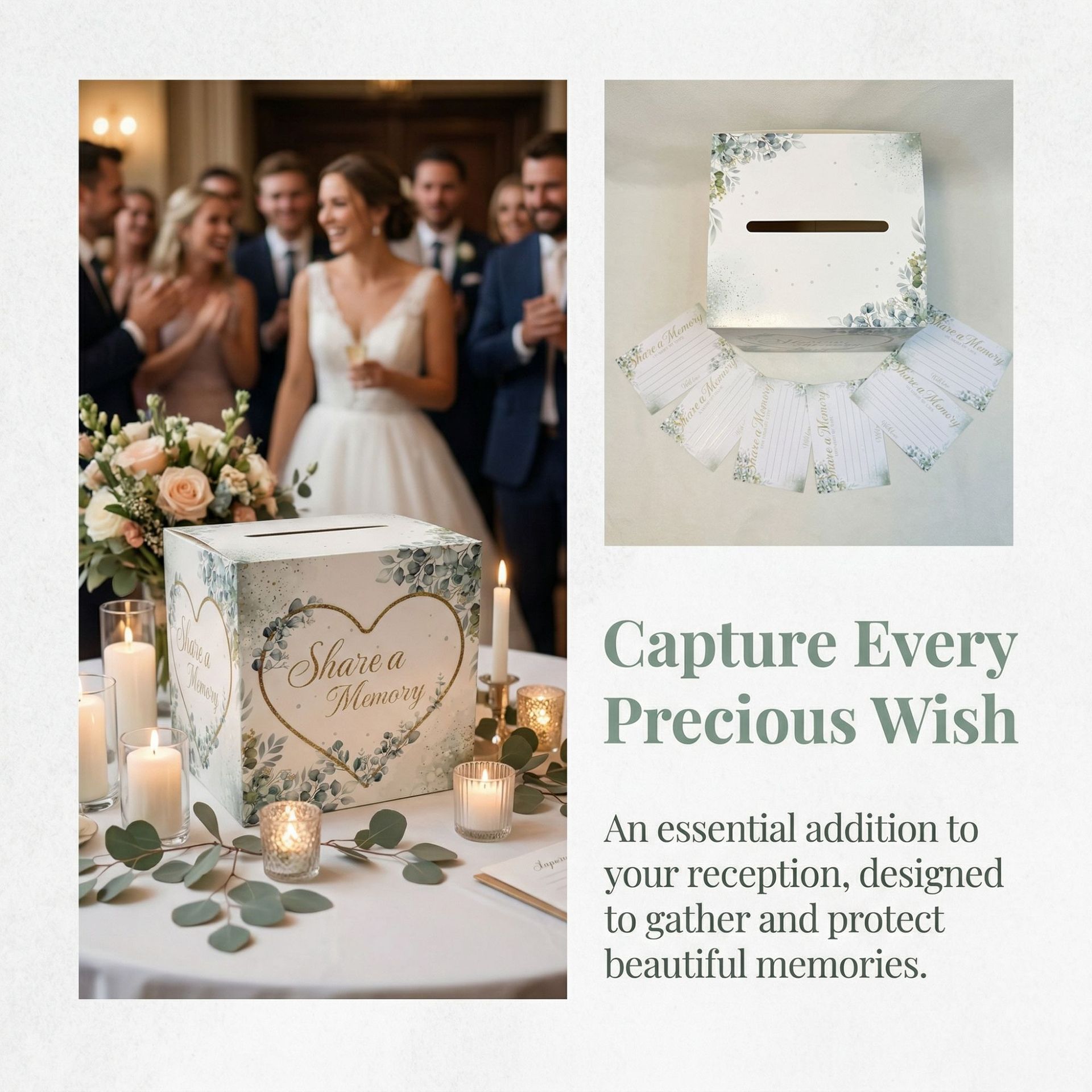Beyaz Çiçekli Düğün Kart Kutus - Wedding Supply.Box incelemesi ve fiyatı