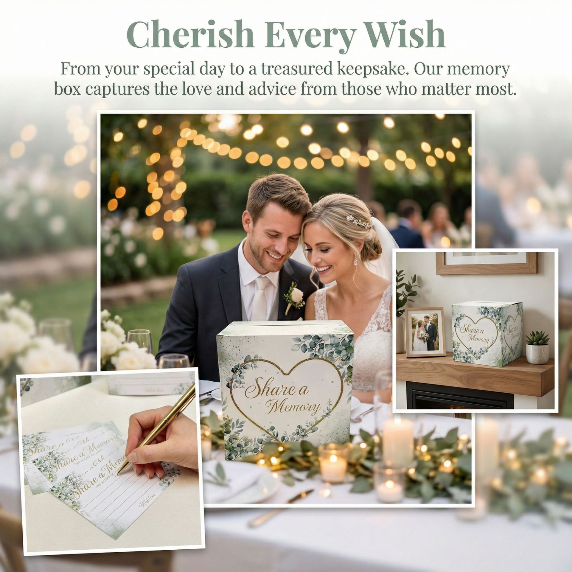 Beyaz Çiçekli Düğün Kart Kutus - Wedding Supply.Box incelemesi ve fiyatı