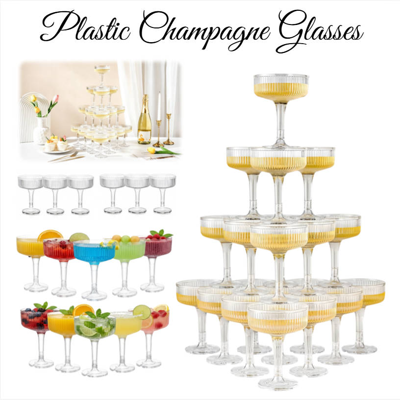 4-6 Katmanlı Plastik Şampanya  - Champagne Tower Set incelemesi ve fiyatı