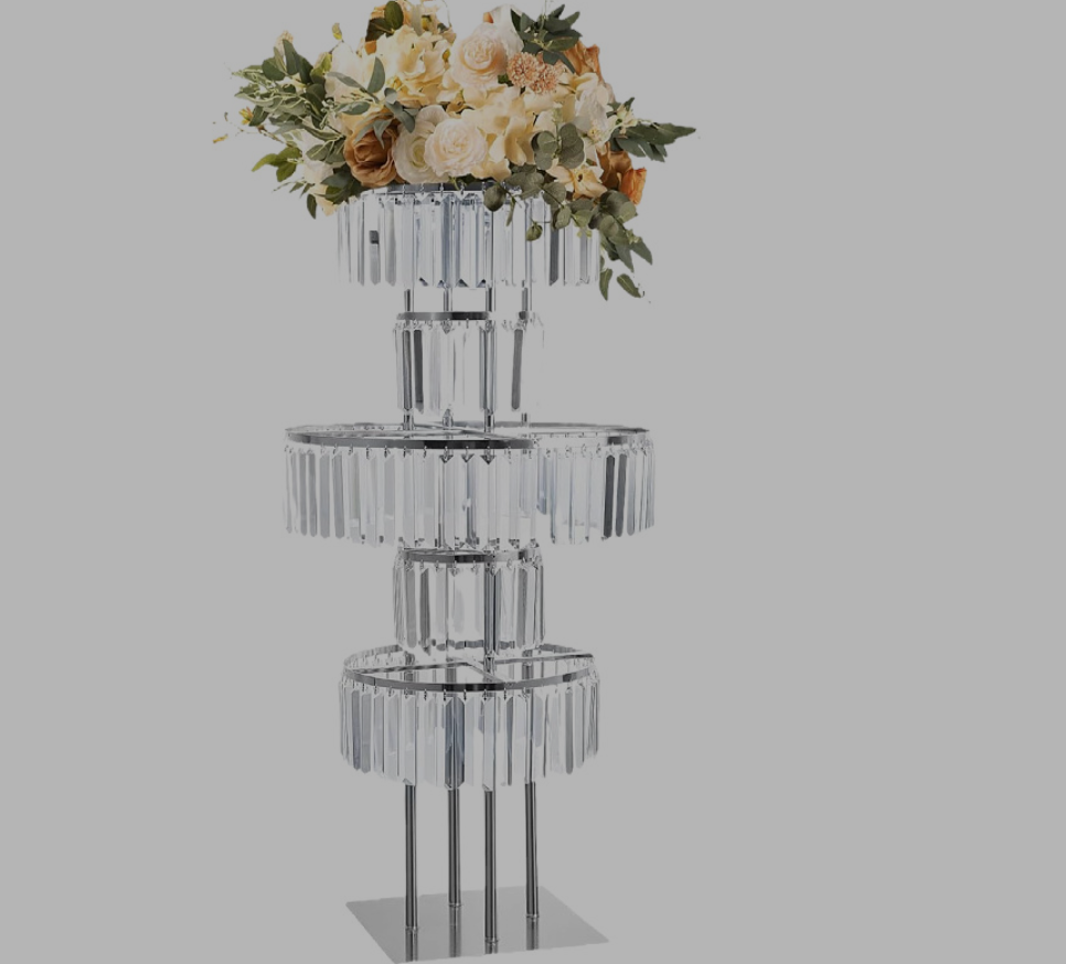 4 Adet Çiçek Standı Kristal Yo - Wedding/Event Supply Store incelemesi ve fiyatı