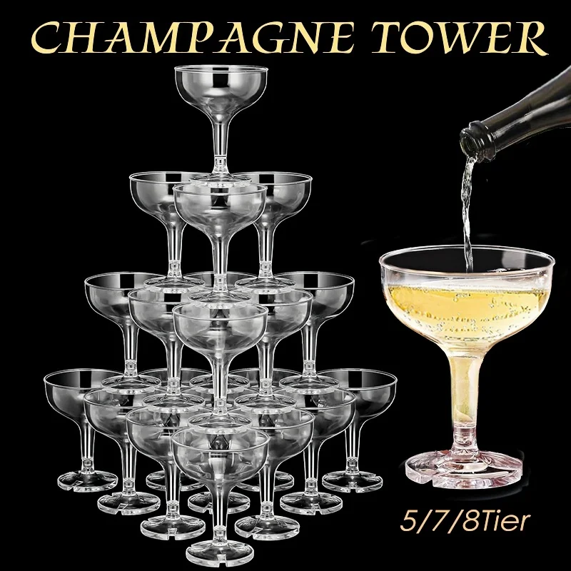5/7/8 Katlı Şampanya Kulesi Ba - Champagne Tower Set incelemesi ve fiyatı