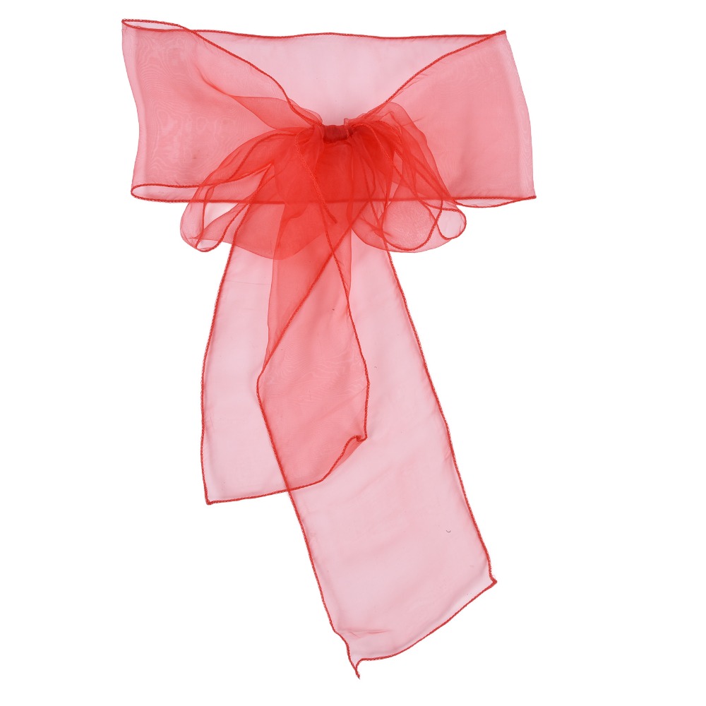10 Adet Mavi, kırmızı, sarı, m - Chair Sash Organza incelemesi ve fiyatı