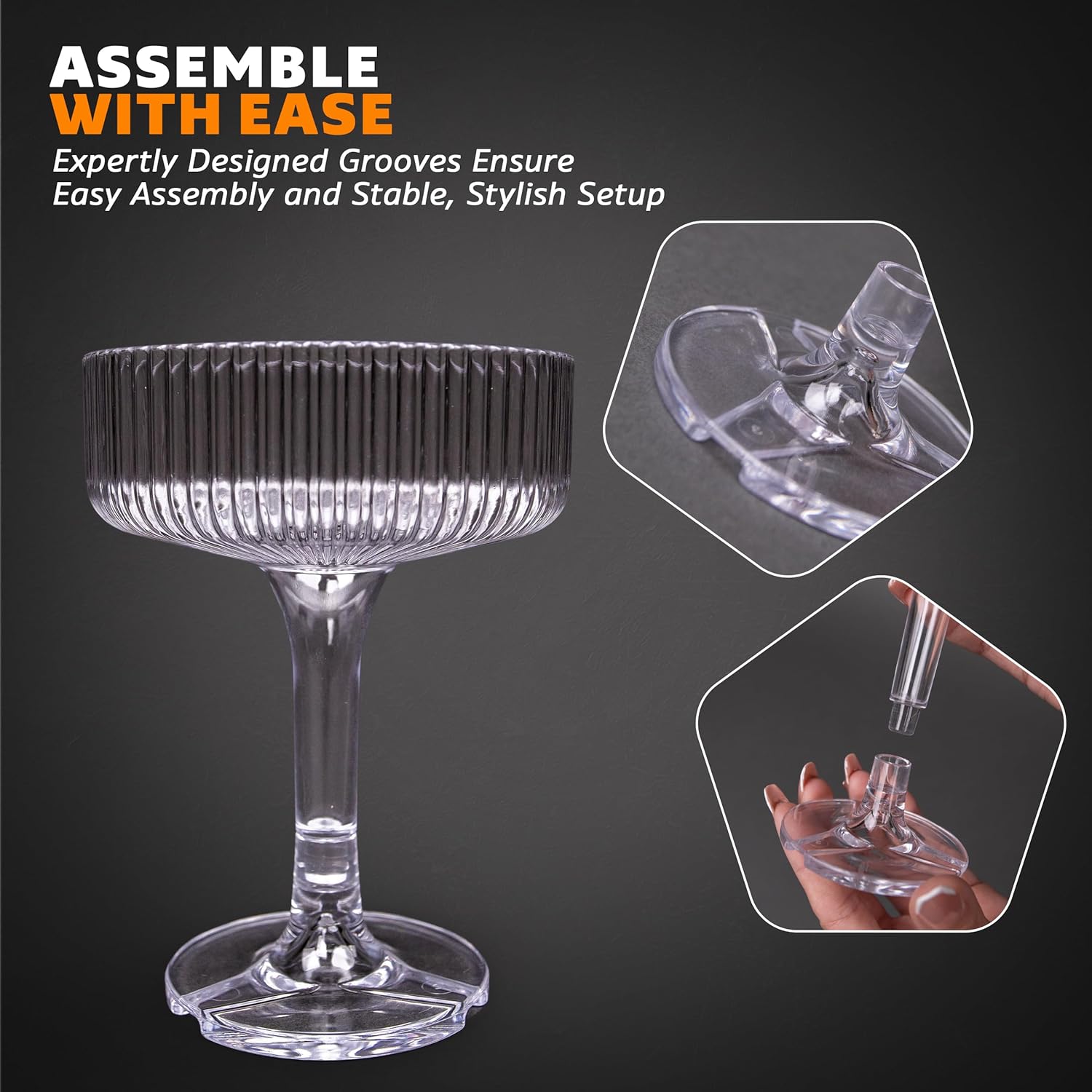 20-60 adet akrilik şampanya ku - Champagne Tower Set incelemesi ve fiyatı